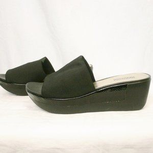 Slide-On Wedges with Patent Highlights